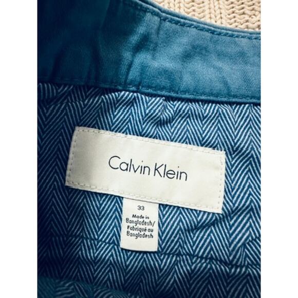 Calvin Klein turquoise blue chino shorts size 33 - Picture 4 of 8